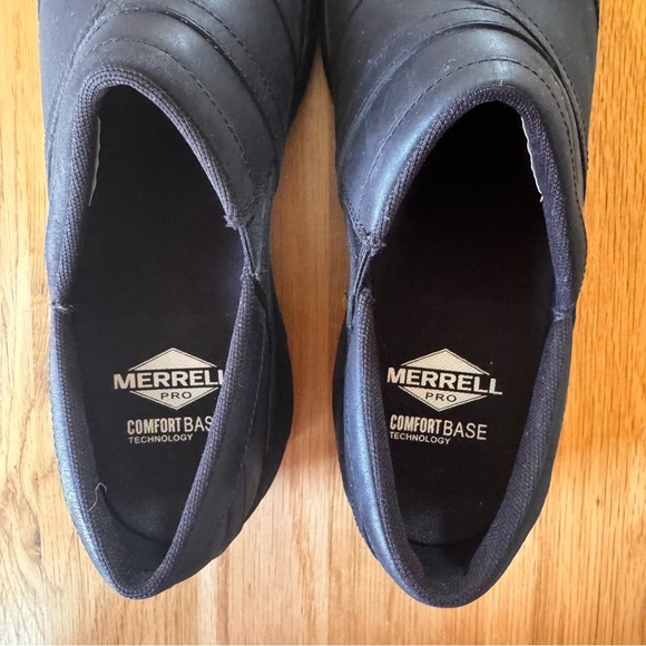 Merrell Women's Encore 2 MOC AC+ Pro Comfortable Leather Slip Shoes Black Size 8 - Picture 5 of 12